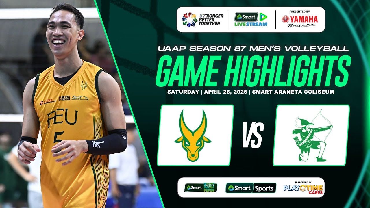 PusoP - UAAP Season 87 Men's Volleyball Game Highlights - DLSU vs FEU