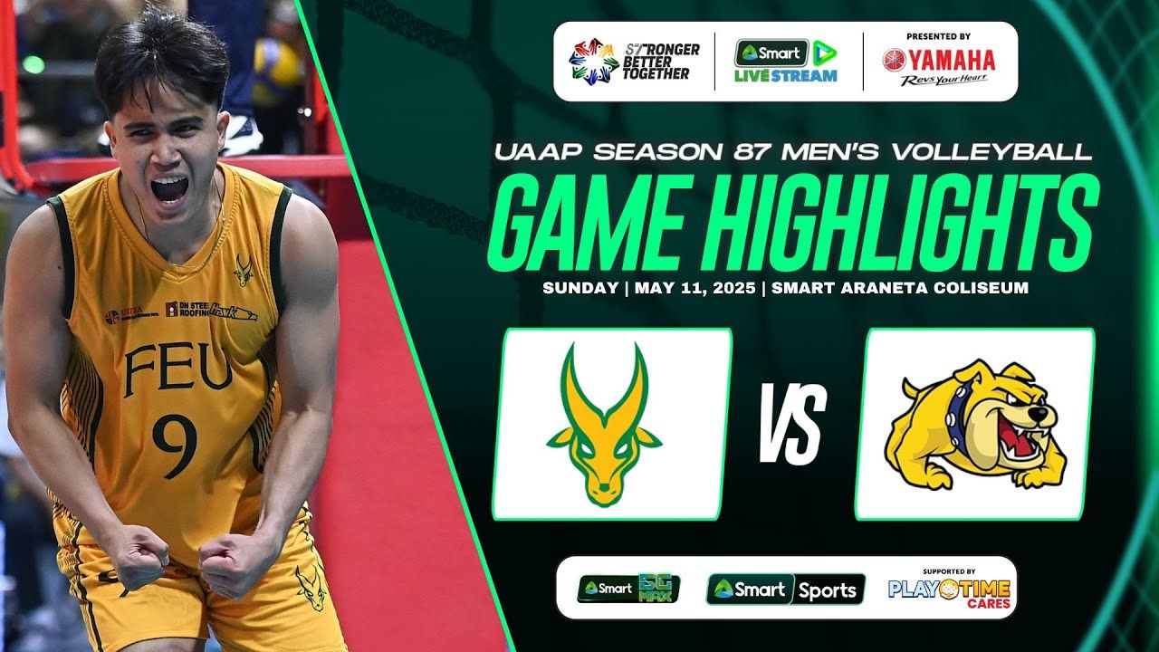 PusoP - UAAP Season 87 Men's Volleyball Game Highlights - FEU vs NU